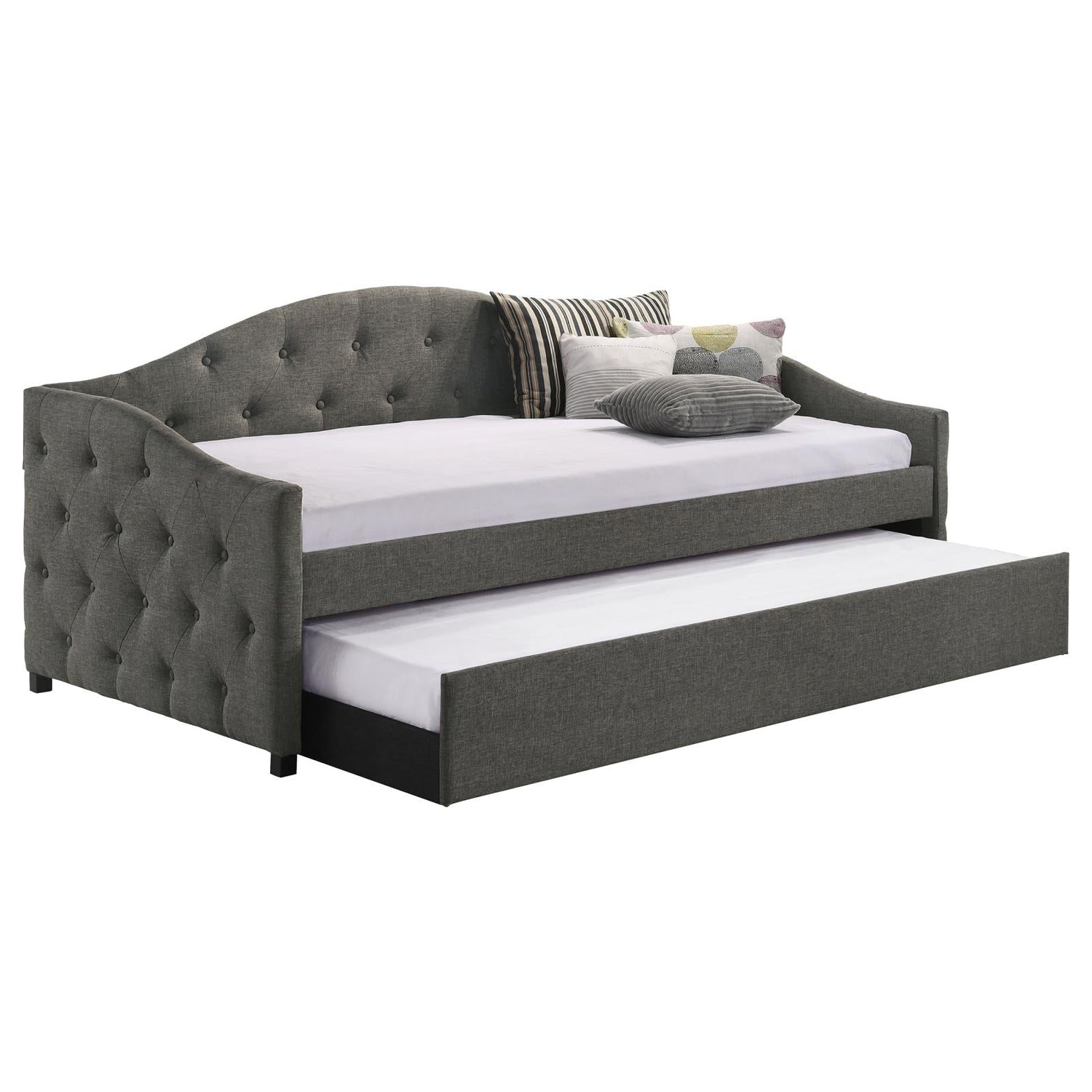 Sadie Upholstered Twin Daybed with Trundle - 300638 - Bien Home Furniture & Electronics