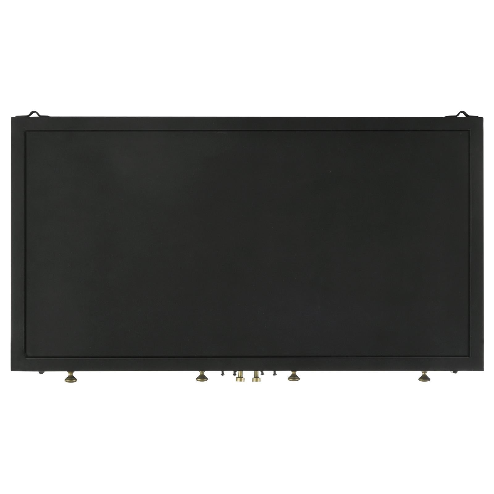 Sadler Black 2-Drawer Accent Cabinet with Glass Doors - 951761 - Bien Home Furniture & Electronics