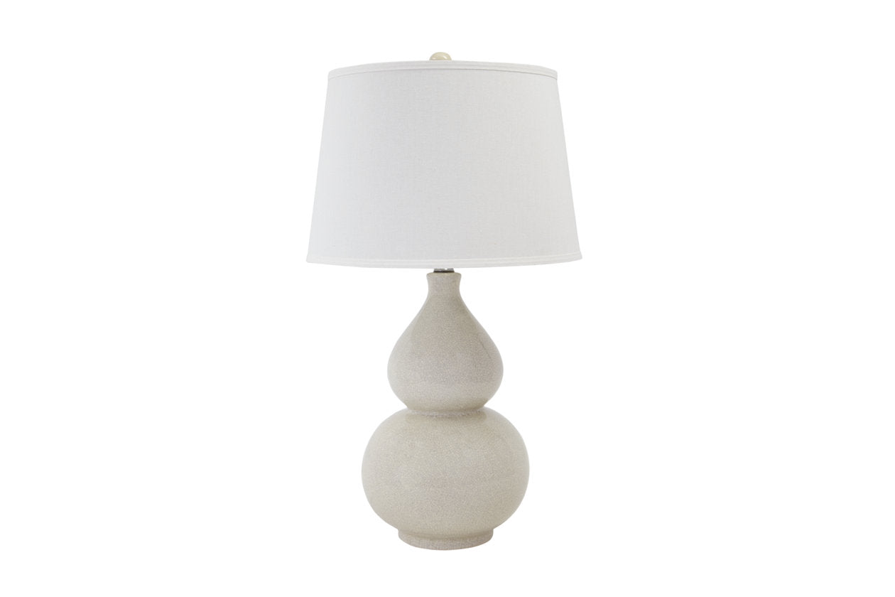 Saffi Cream Table Lamp - L100074 - Bien Home Furniture & Electronics