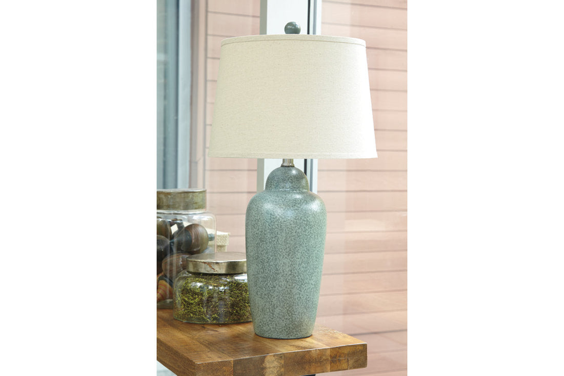 Saher Green Table Lamp - L100254 - Bien Home Furniture &amp; Electronics