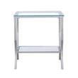 Saide Square End Table with Mirrored Shelf Chrome - 720337 - Bien Home Furniture & Electronics