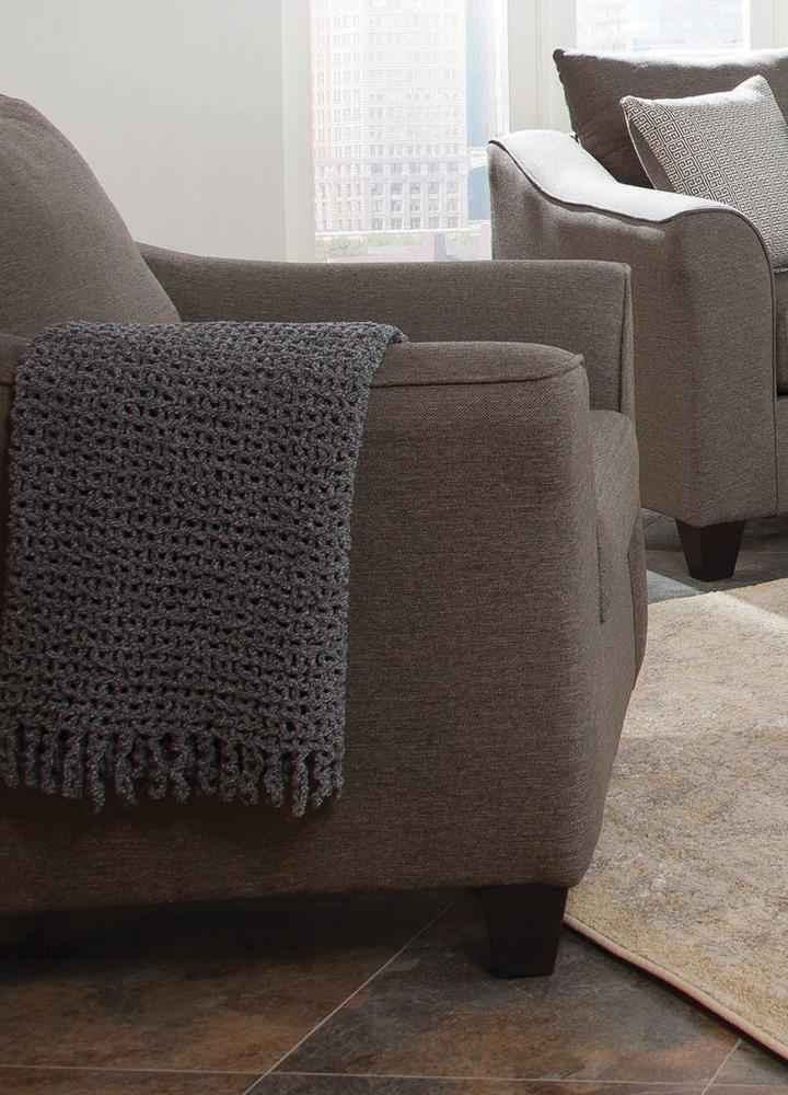 Salizar Flared Arm Chair Gray - 506023 - Bien Home Furniture & Electronics
