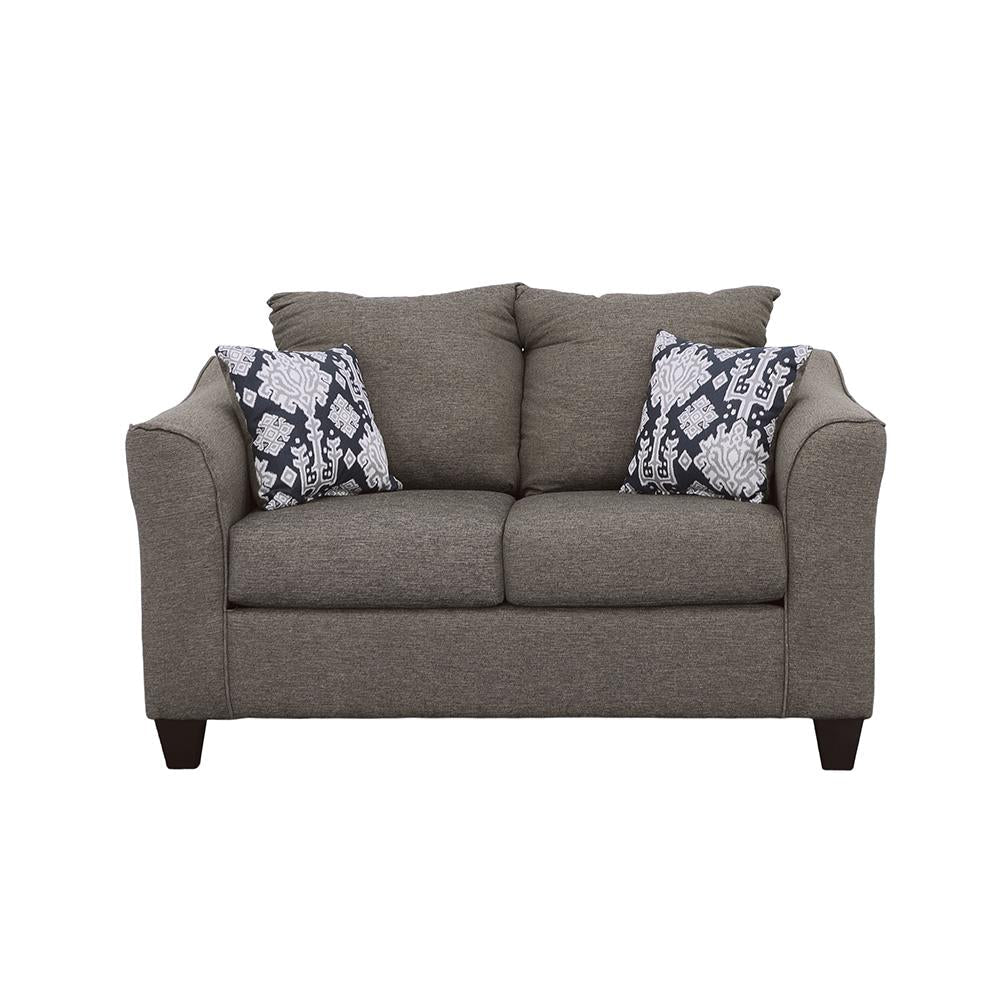 Salizar Flared Arm Loveseat Gray - 506022 - Bien Home Furniture & Electronics