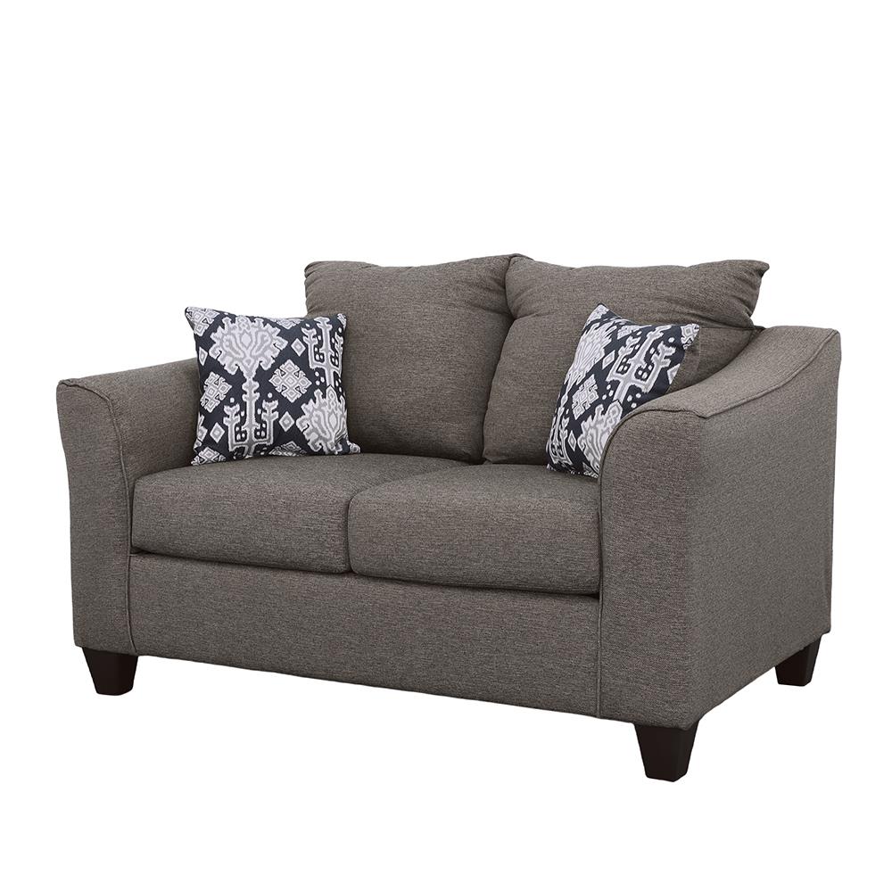 Salizar Flared Arm Loveseat Gray - 506022 - Bien Home Furniture & Electronics