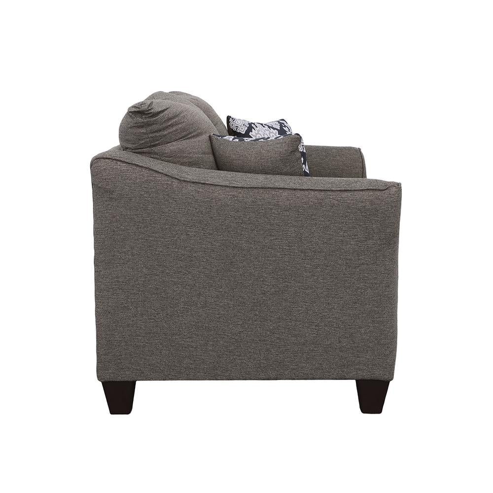 Salizar Flared Arm Loveseat Gray - 506022 - Bien Home Furniture & Electronics