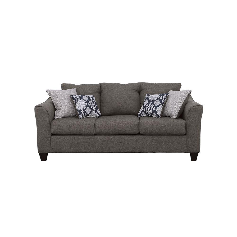Salizar Flared Arm Sofa Gray - 506021 - Bien Home Furniture & Electronics