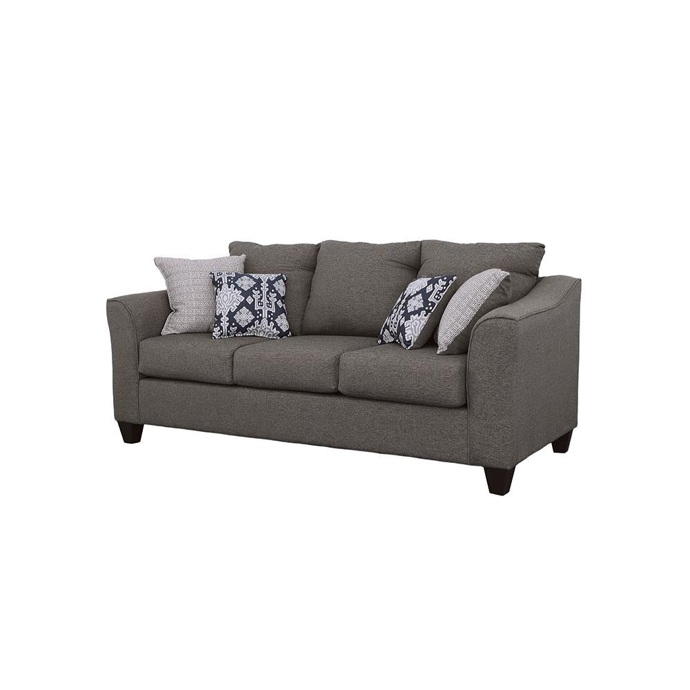 Salizar Flared Arm Sofa Gray - 506021 - Bien Home Furniture & Electronics