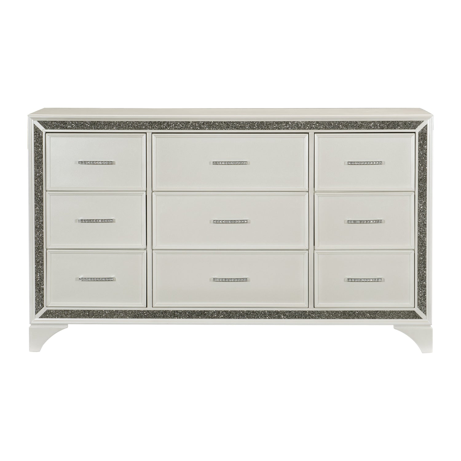 Salon White Dresser - 1572W-5 - Bien Home Furniture & Electronics