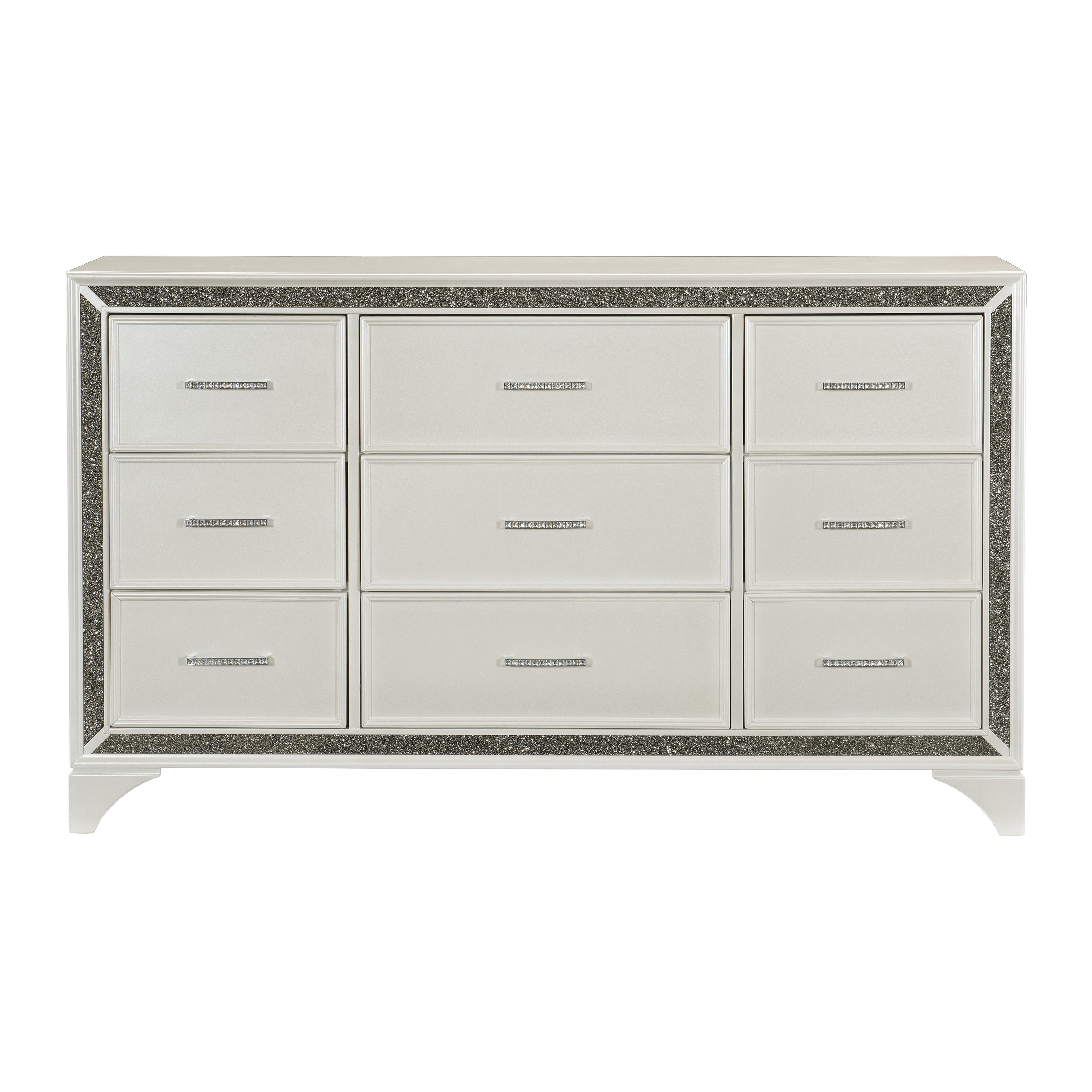 Salon White Dresser - 1572W-5 - Bien Home Furniture & Electronics