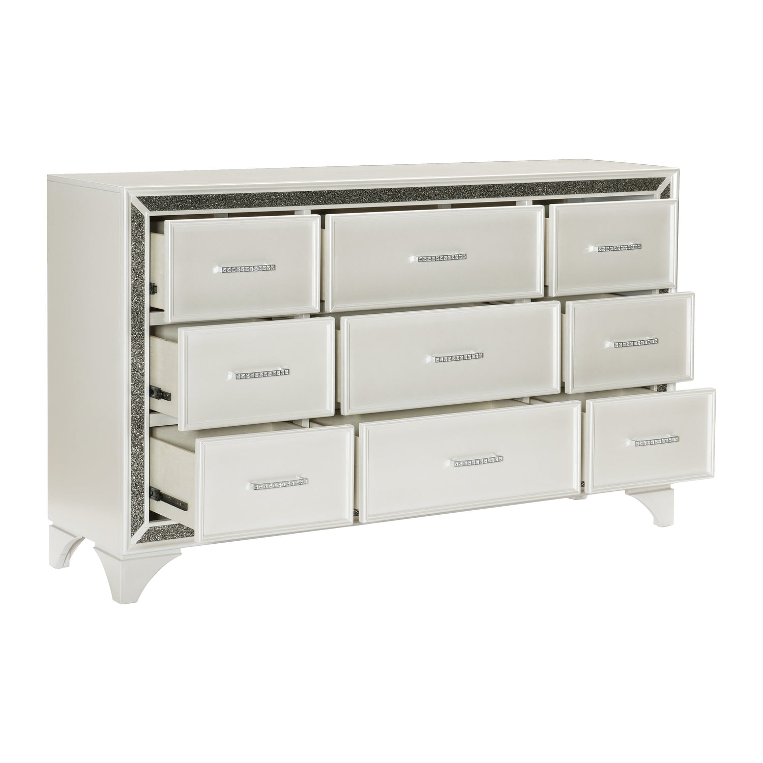 Salon White Dresser - 1572W-5 - Bien Home Furniture & Electronics
