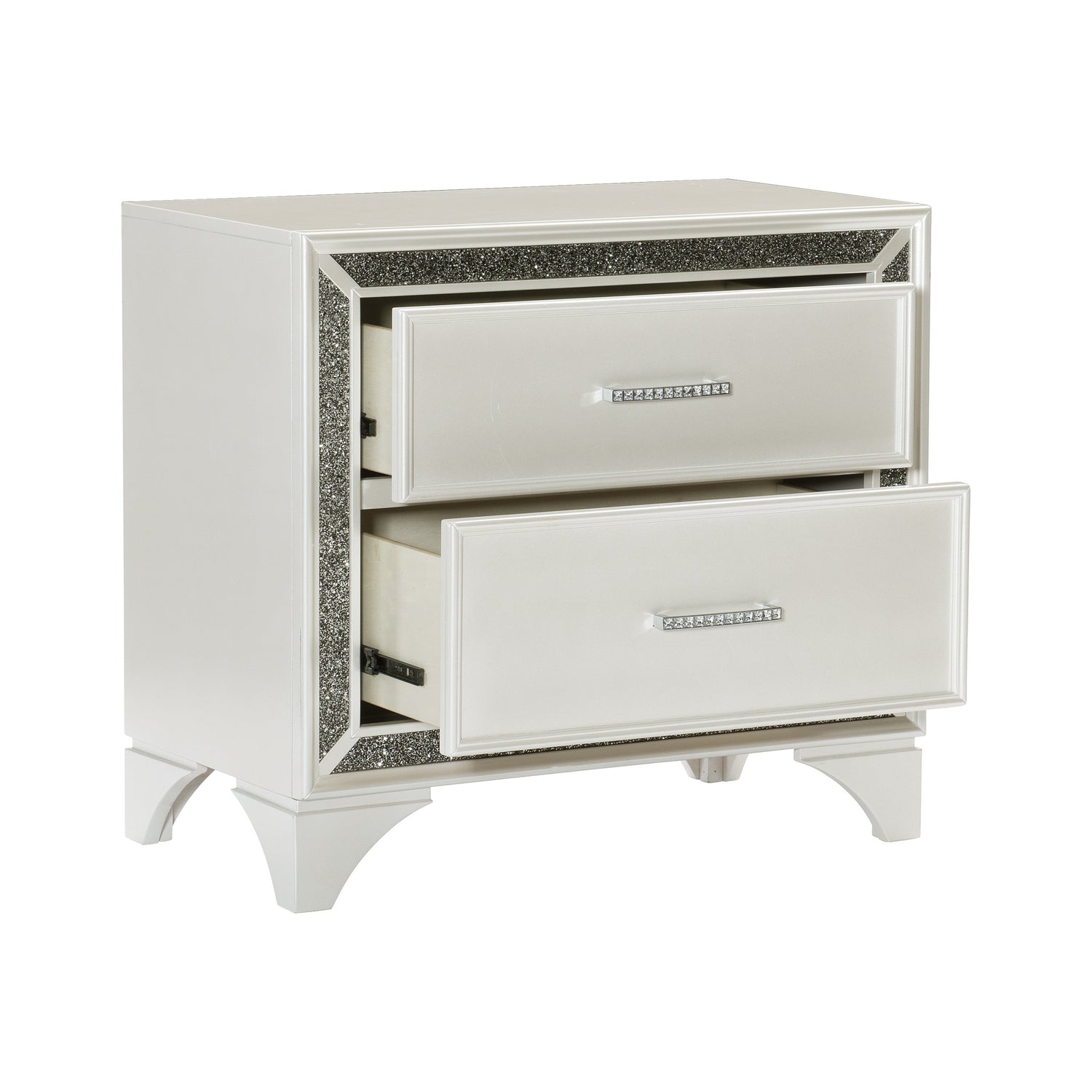Salon White Nightstand - 1572W-4 - Bien Home Furniture & Electronics