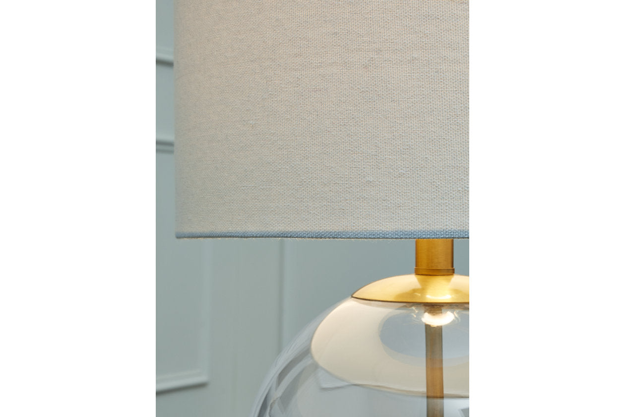 Samder Clear/Brass Finish Table Lamp - L430744 - Bien Home Furniture & Electronics