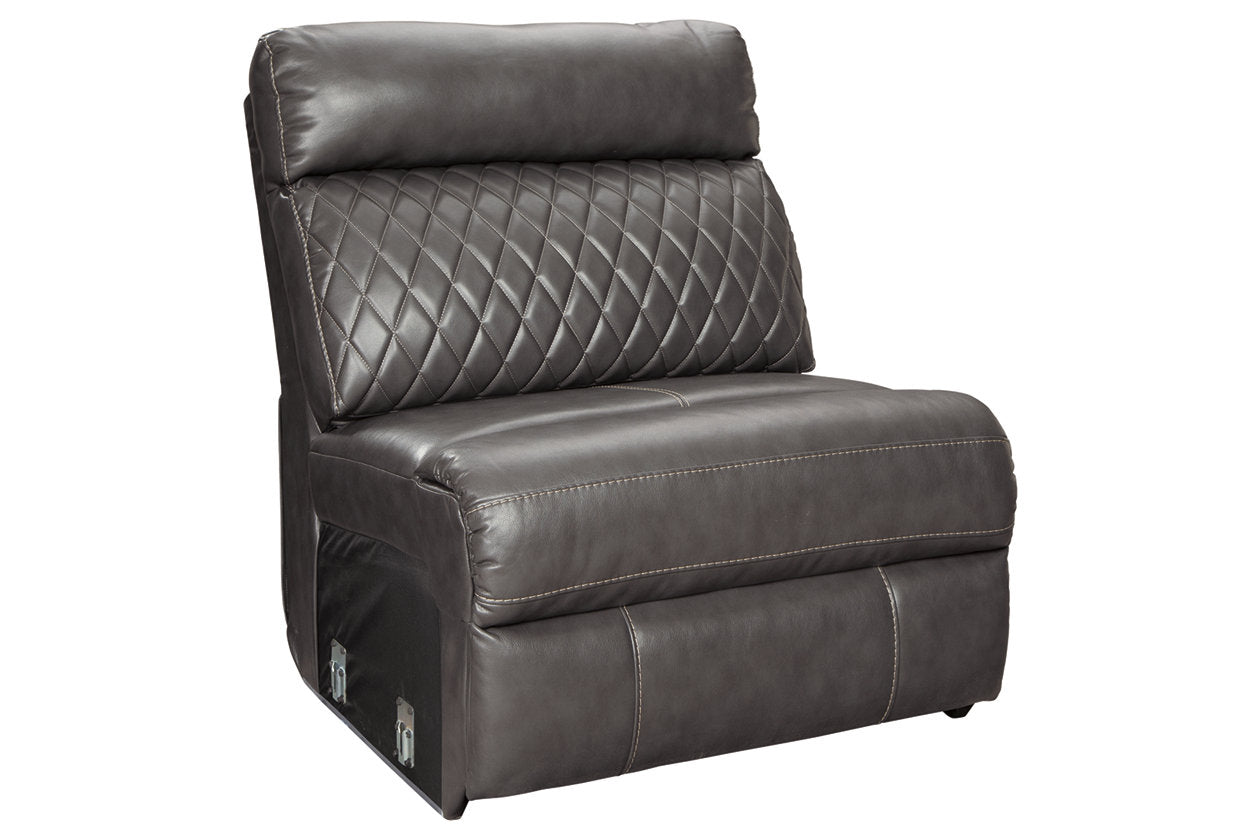 Samperstone Gray Armless Chair - 5520346 - Bien Home Furniture & Electronics