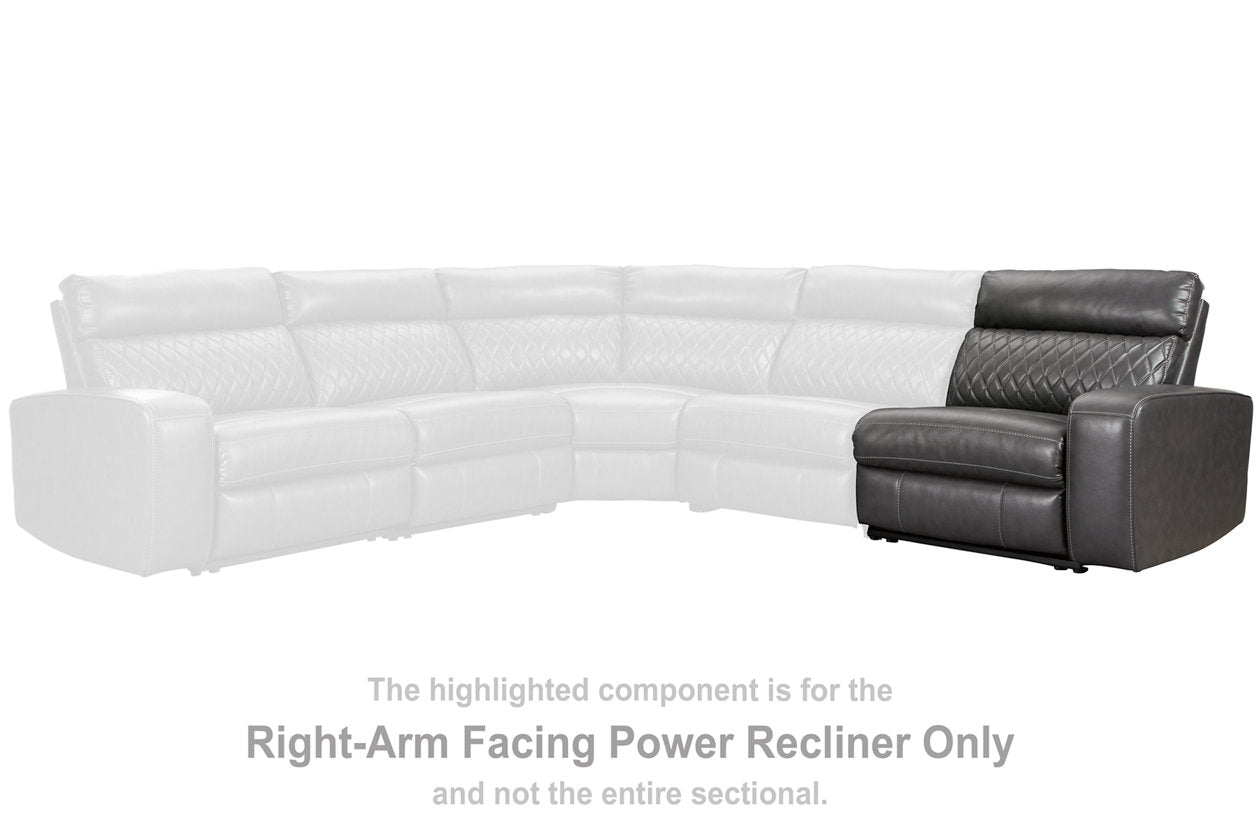 Samperstone Gray Right-Arm Facing Power Recliner - 5520362 - Bien Home Furniture & Electronics