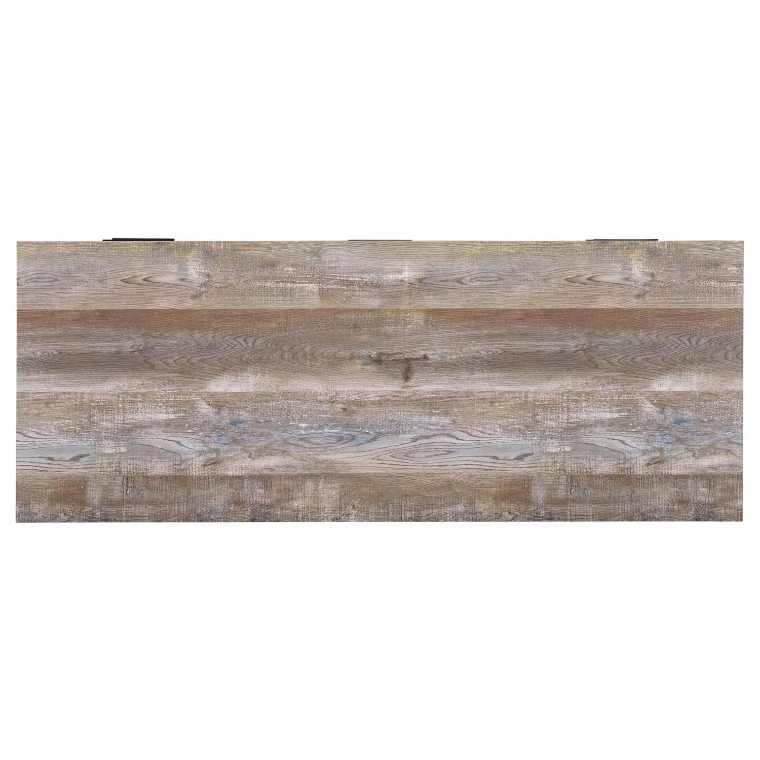 Samson Weathered Oak 4-Drawer Office Desk - 801950 - Bien Home Furniture & Electronics
