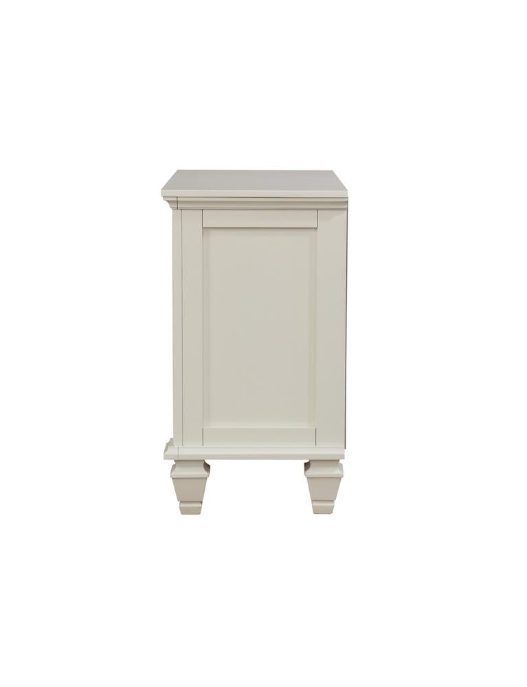 Sandy Beach 3-Drawer Nightstand White - 201302 - Bien Home Furniture & Electronics