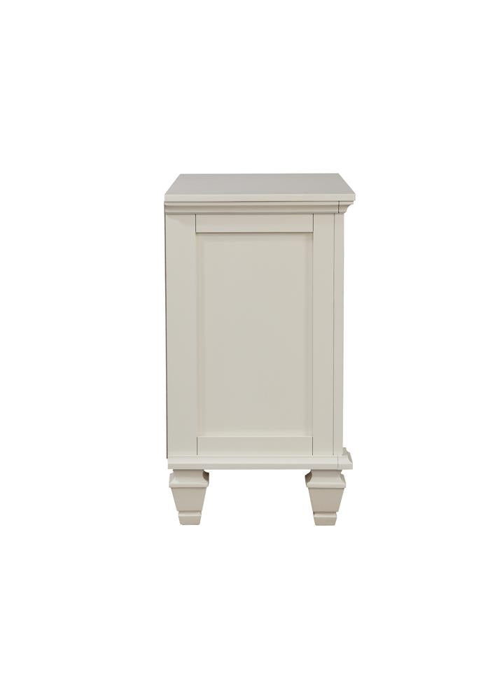 Sandy Beach 3-Drawer Nightstand White - 201302 - Bien Home Furniture & Electronics