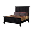 Sandy Beach Queen Panel Bed with High Headboard Black - 201321Q - Bien Home Furniture & Electronics