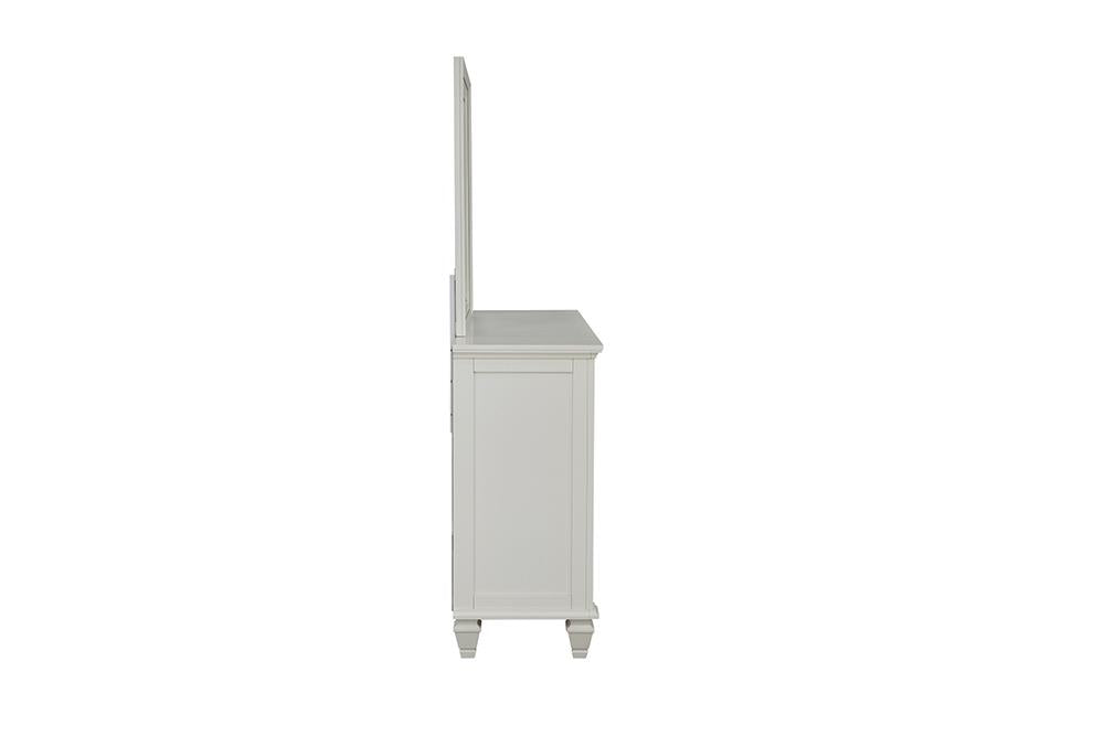 Sandy Beach White 11-Drawer Rectangular Dresser - 201303 - Bien Home Furniture & Electronics