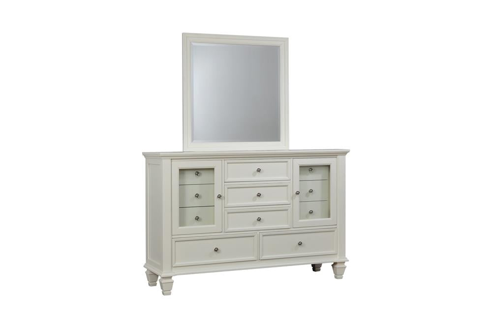 Sandy Beach White 11-Drawer Rectangular Dresser - 201303 - Bien Home Furniture & Electronics