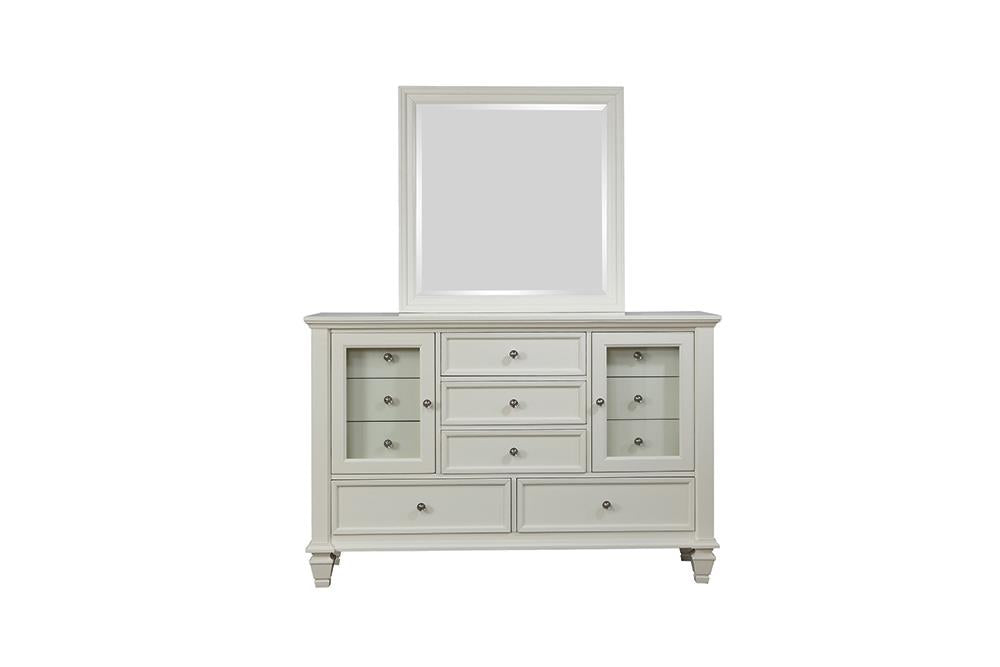 Sandy Beach White 11-Drawer Rectangular Dresser - 201303 - Bien Home Furniture & Electronics