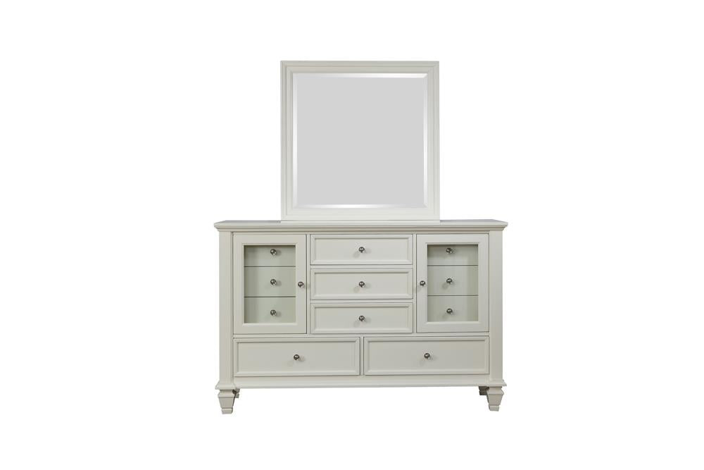 Sandy Beach White 11-Drawer Rectangular Dresser - 201303 - Bien Home Furniture & Electronics