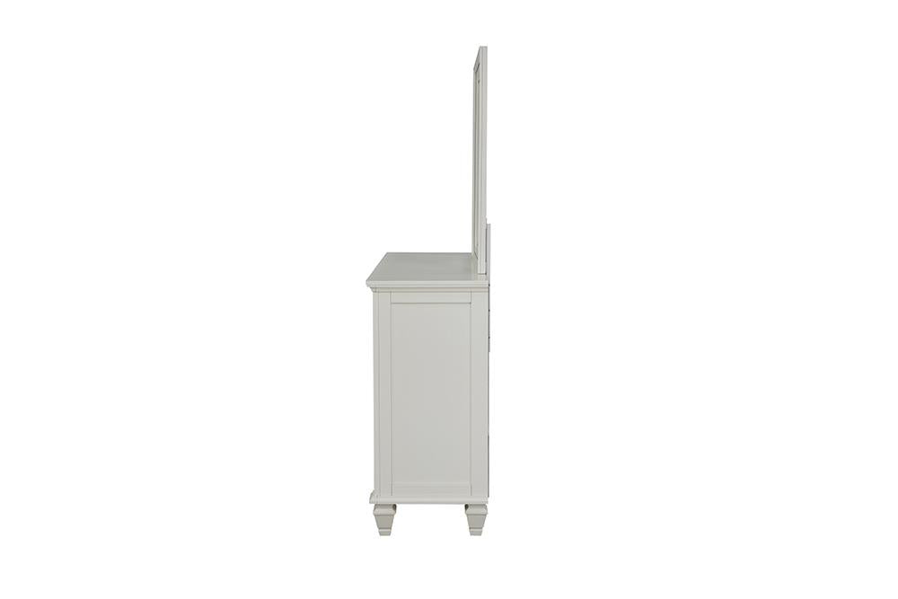 Sandy Beach White 11-Drawer Rectangular Dresser - 201303 - Bien Home Furniture & Electronics