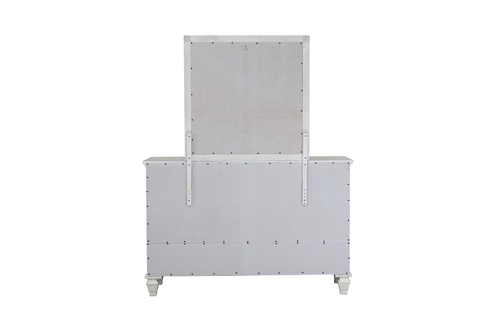 Sandy Beach White 11-Drawer Rectangular Dresser - 201303 - Bien Home Furniture & Electronics