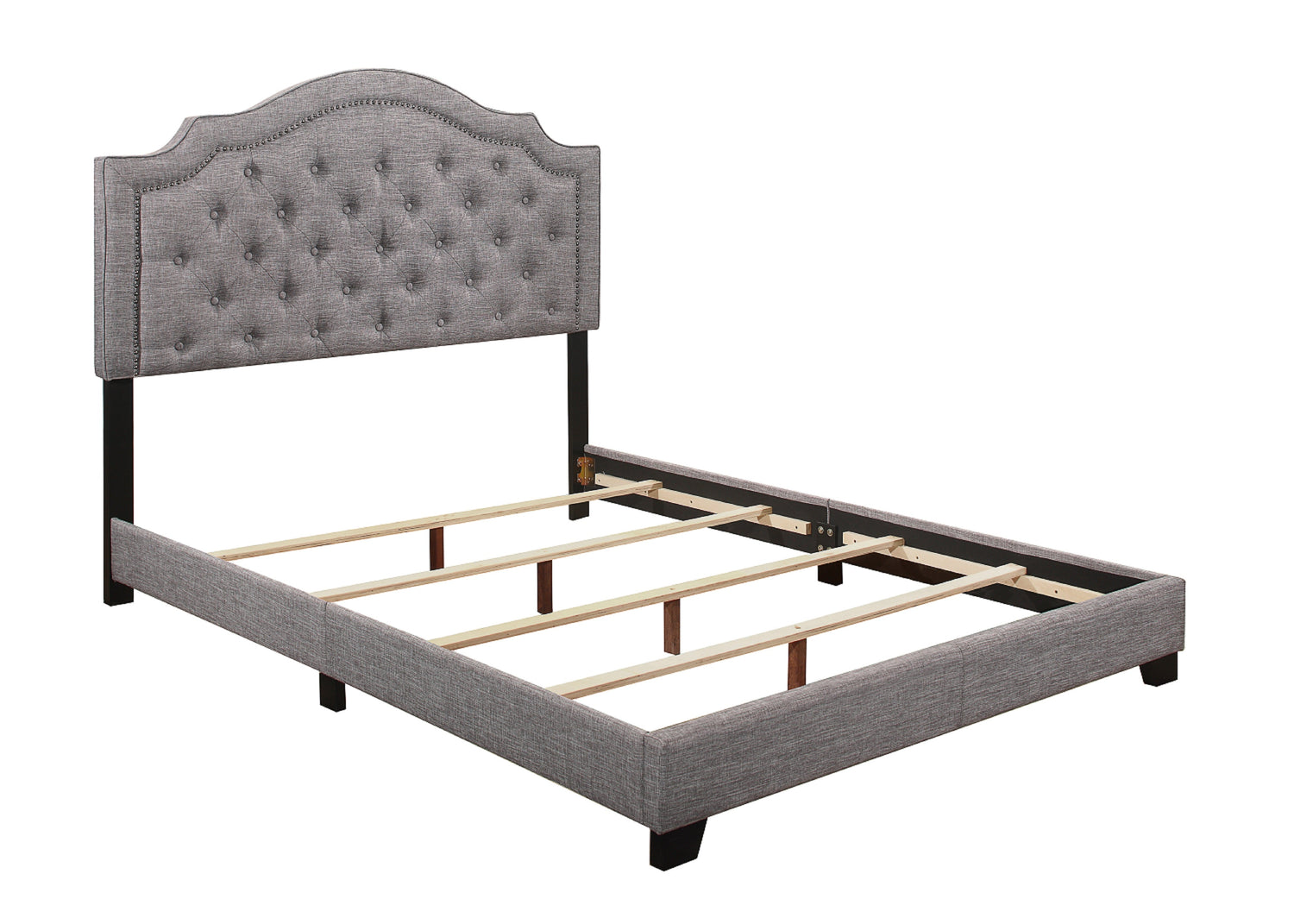 Sandy Gray Full Upholstered Bed - SH255FGRY-1 - Bien Home Furniture & Electronics