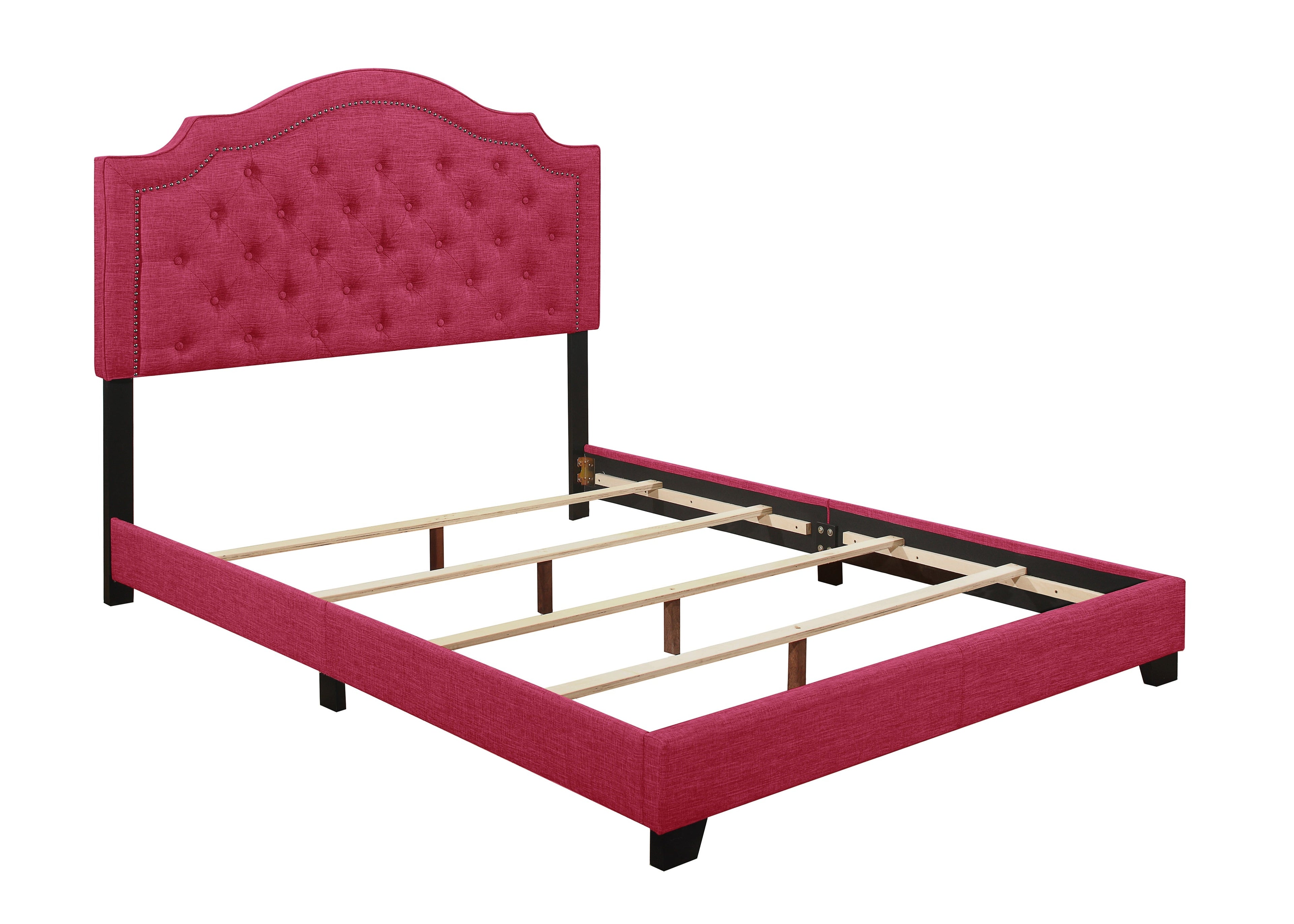 Sandy Pink Queen Upholstered Bed - SH255PNK-1 - Bien Home Furniture & Electronics