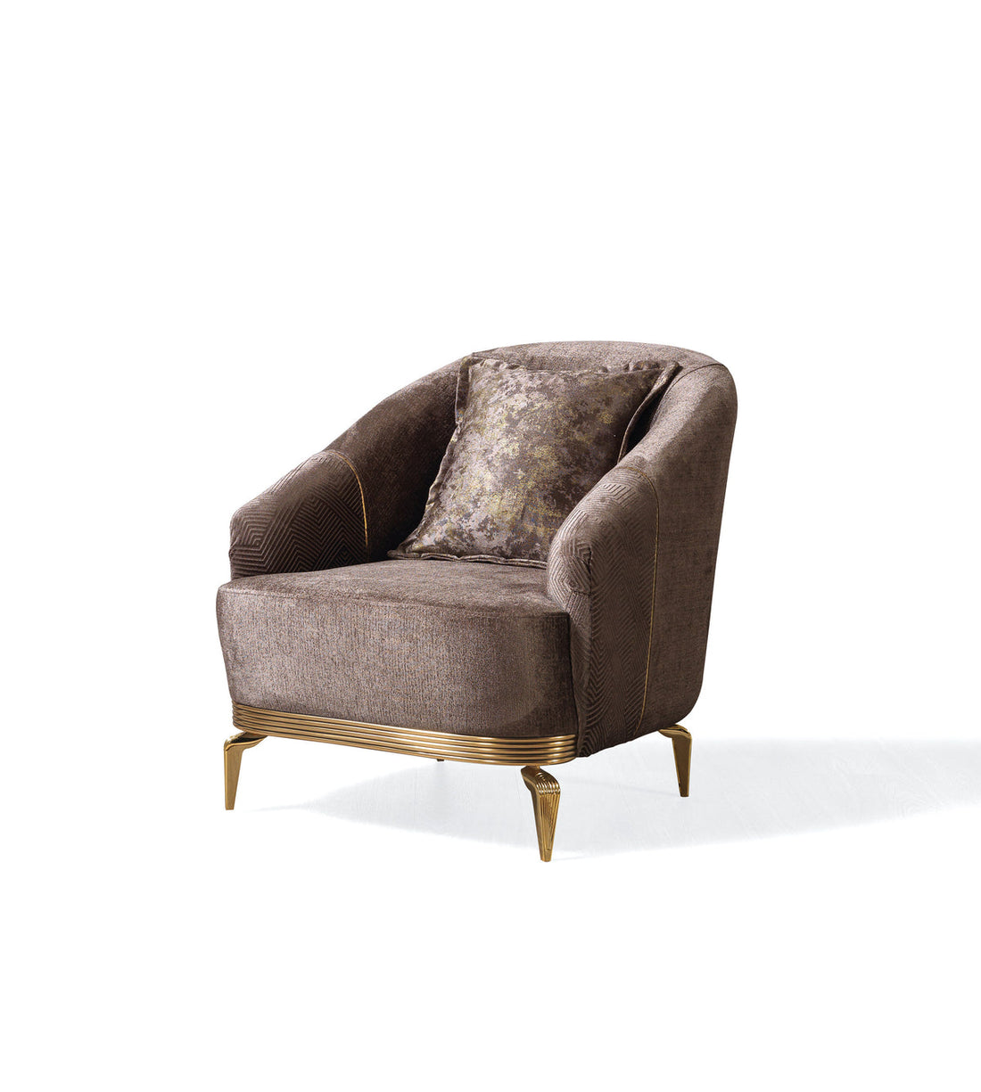 Santana Coffee Velvet Chair - SANTANACOFFEE-CHAIR - Bien Home Furniture &amp; Electronics