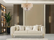 Santana Ivory Velvet Sofa - SANTANAIVORY-S - Bien Home Furniture & Electronics