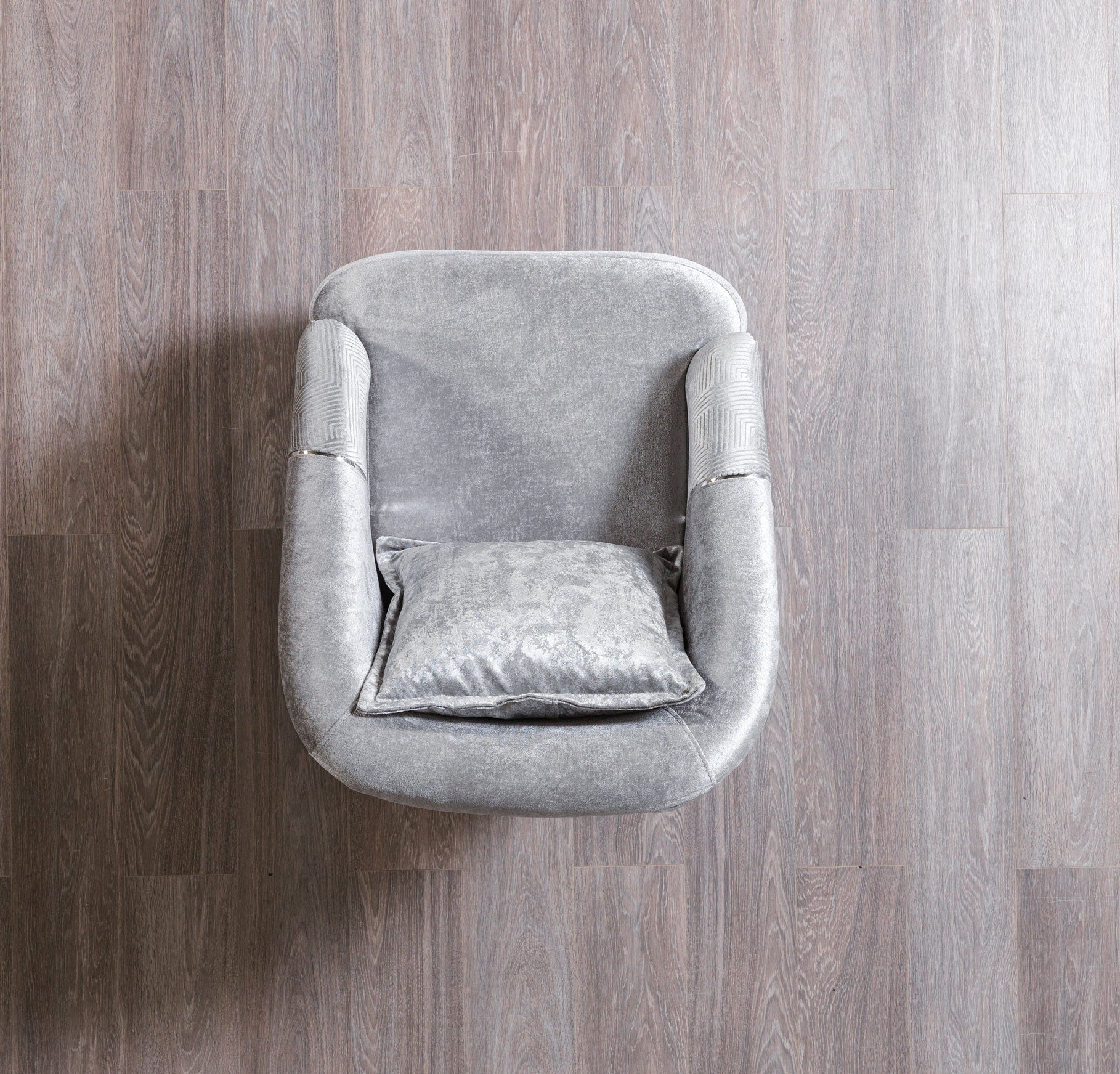 Santana Silver Velvet Sofa & Loveseat - SANTANASILVER-SL - Bien Home Furniture & Electronics