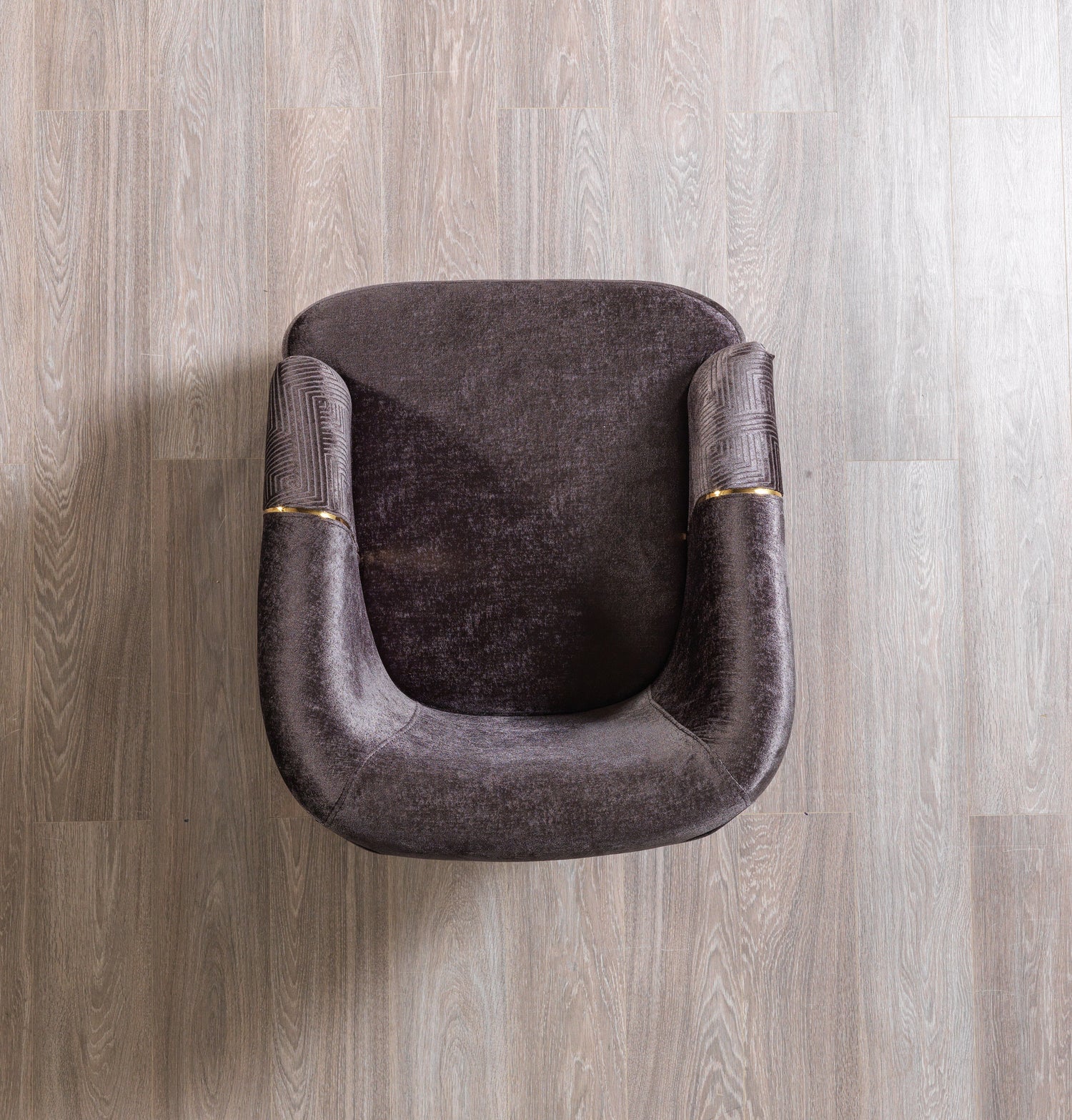 Santana Smoke Velvet Chair - SANTANASMOKE-C - Bien Home Furniture & Electronics