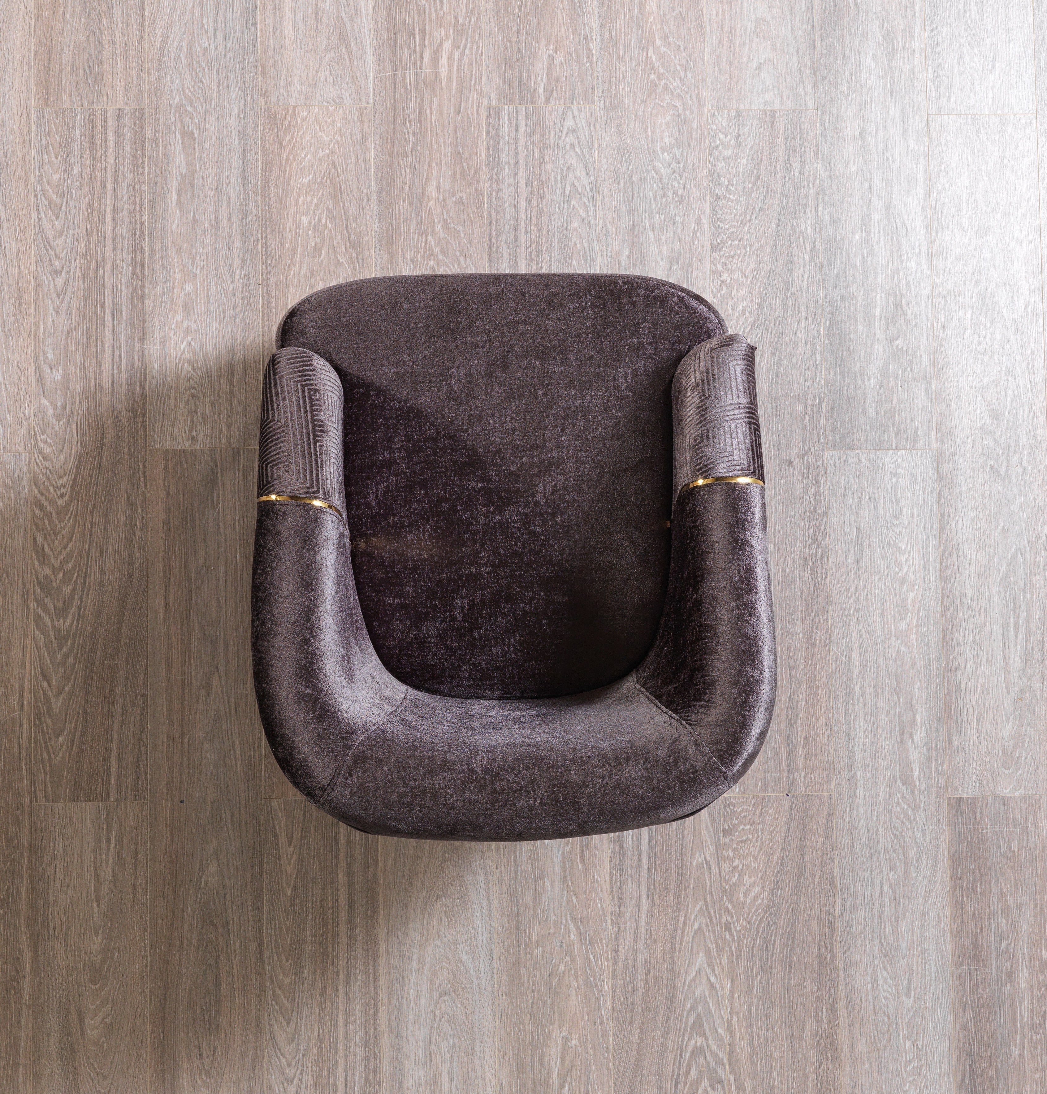 Santana Smoke Velvet Chair - SANTANASMOKE-C - Bien Home Furniture & Electronics