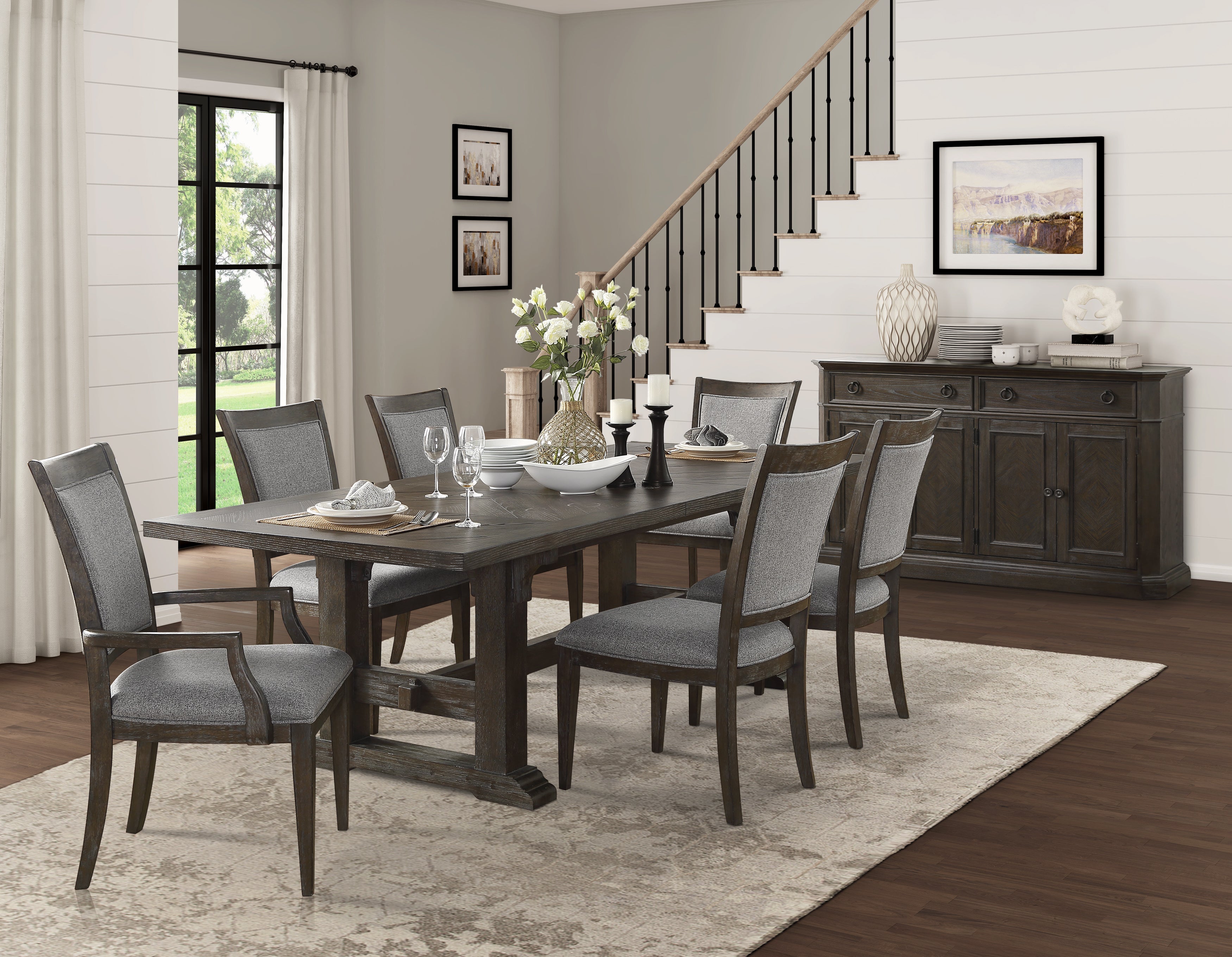 Sarasota Driftwood Brown Dining Table - 5441-102* - Bien Home Furniture & Electronics