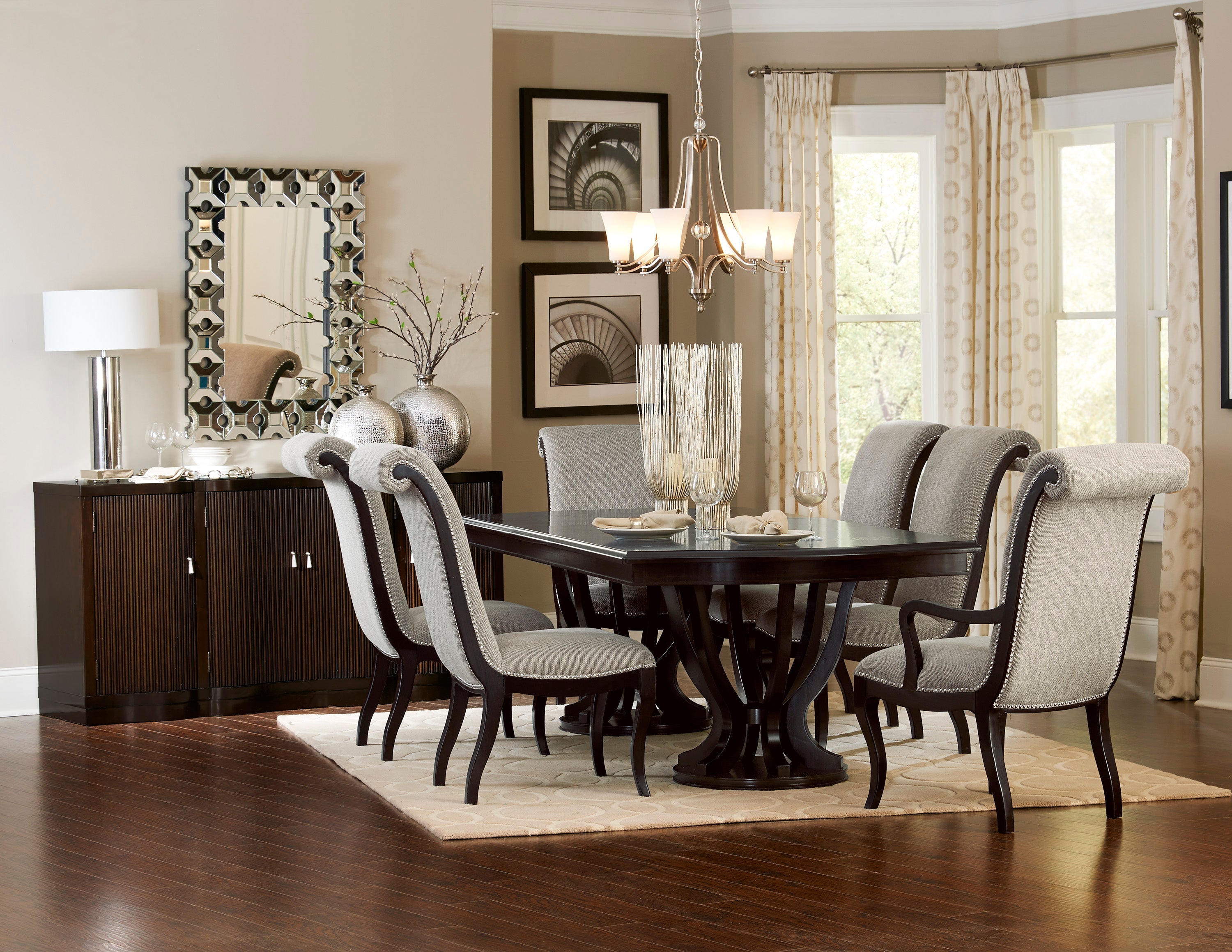 Savion Espresso Extendable Dining Table - SET | 5494-106 | 5494-106B - Bien Home Furniture & Electronics