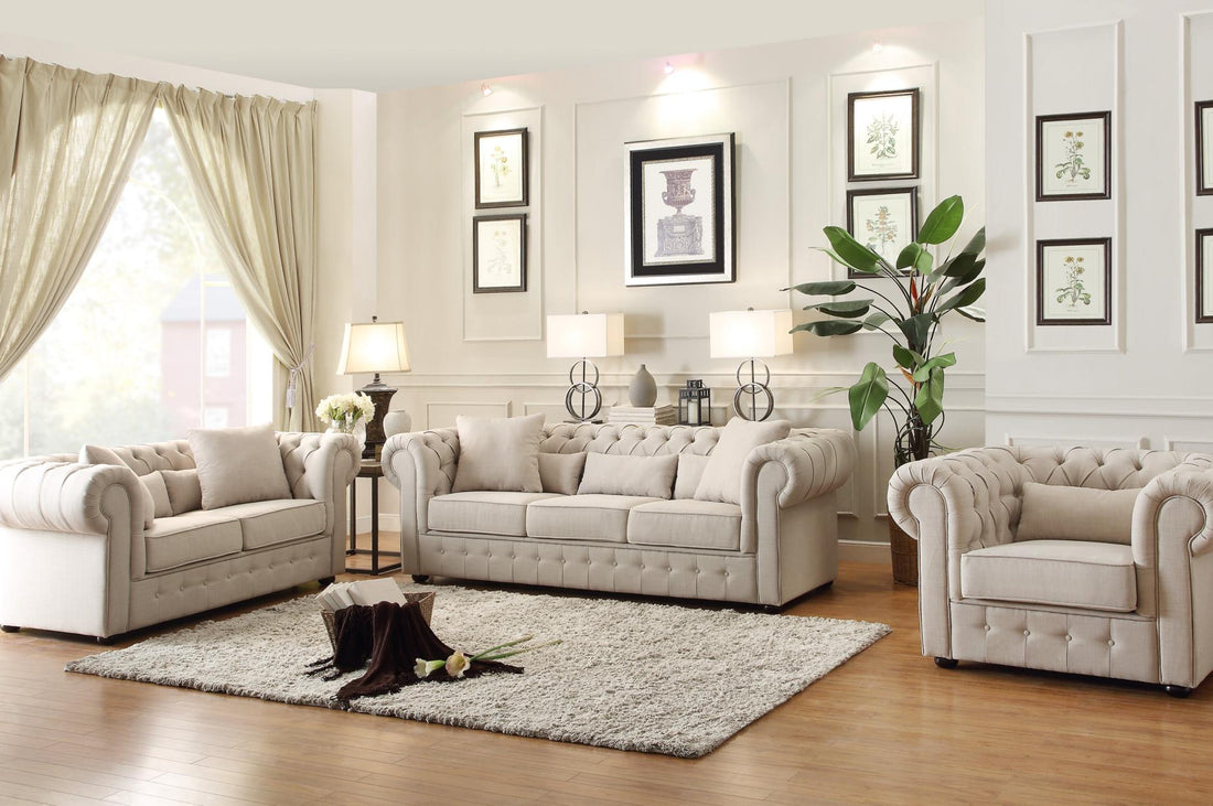 Savonburg Neutral Living Room Set - SET | 8427-2 | 8427-3 - Bien Home Furniture &amp; Electronics
