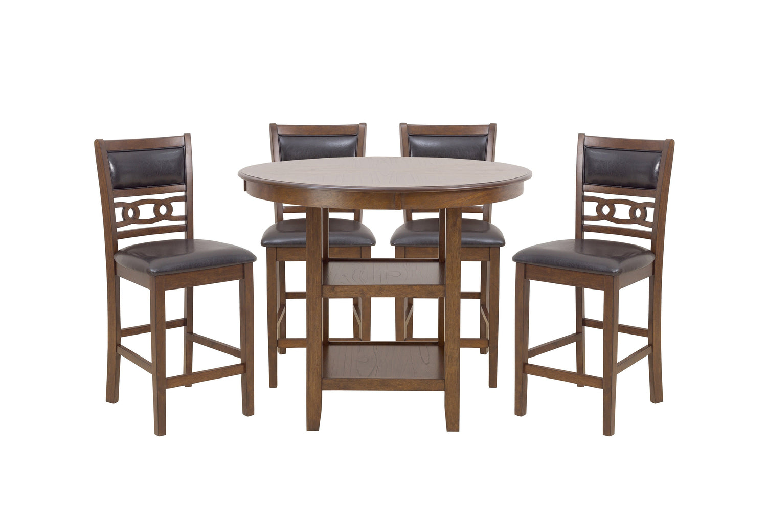 Savor Brown 5-Piece Counter Height Set - SH1155BRN-36 - Bien Home Furniture & Electronics