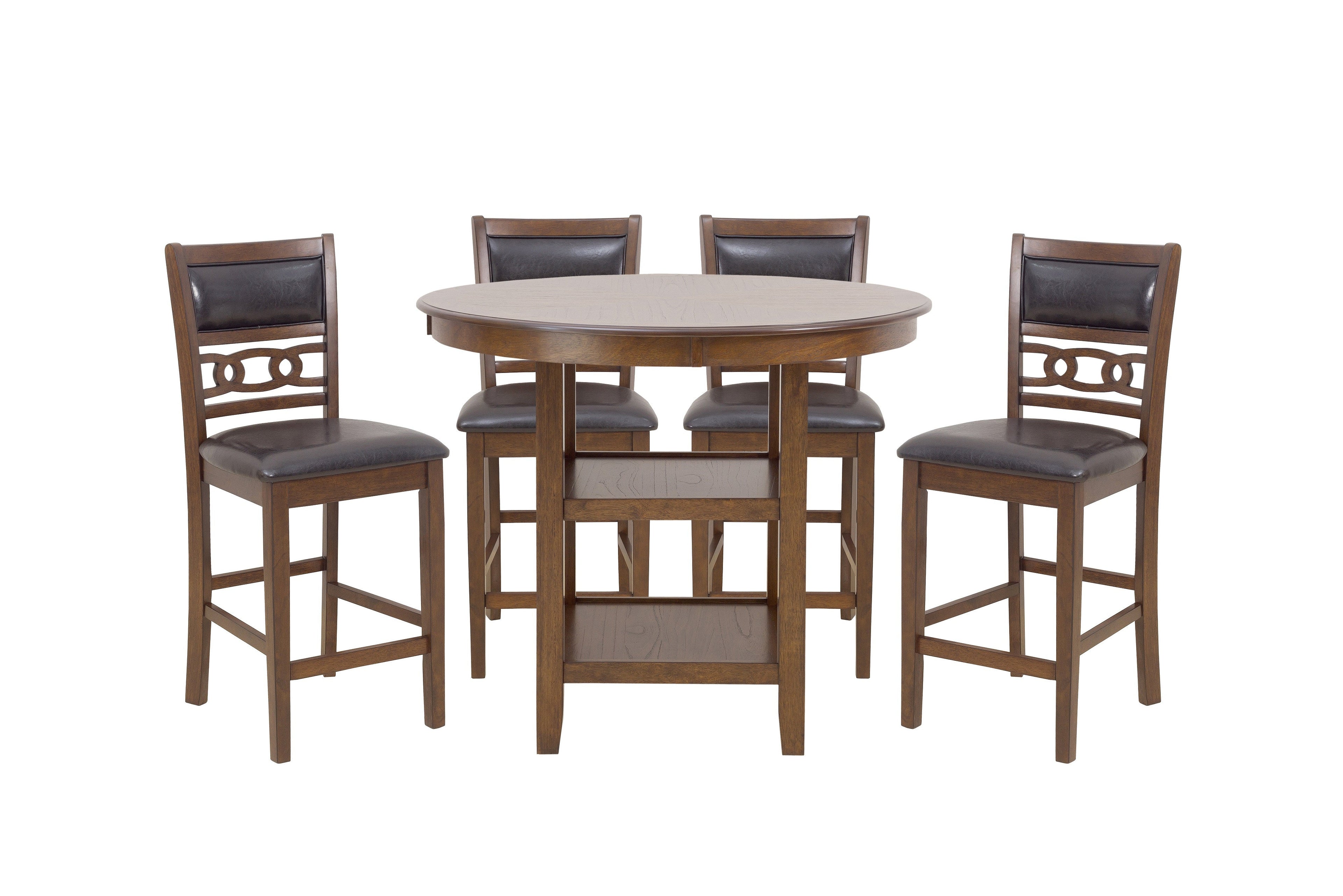 Savor Brown 5-Piece Counter Height Set - SH1155BRN-36 - Bien Home Furniture & Electronics