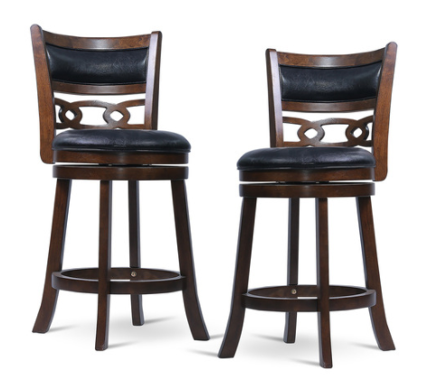Savor Brown Swivel Counter Chair, Set of 2 - SH1155BRN-24 - Bien Home Furniture & Electronics