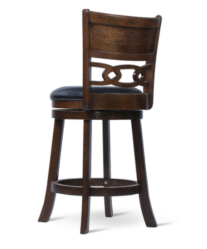 Savor Brown Swivel Counter Chair, Set of 2 - SH1155BRN-24 - Bien Home Furniture & Electronics
