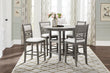 Savor Gray 5-Piece Counter Height Set - SH1155GRY-36 - Bien Home Furniture & Electronics