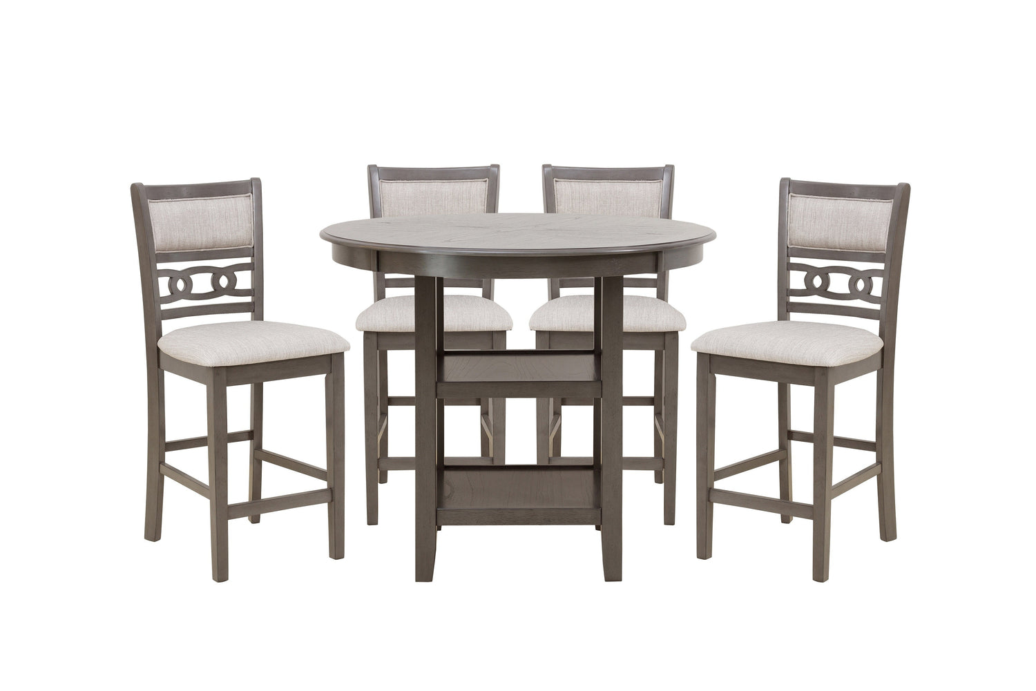 Savor Gray 5-Piece Counter Height Set - SH1155GRY-36 - Bien Home Furniture & Electronics
