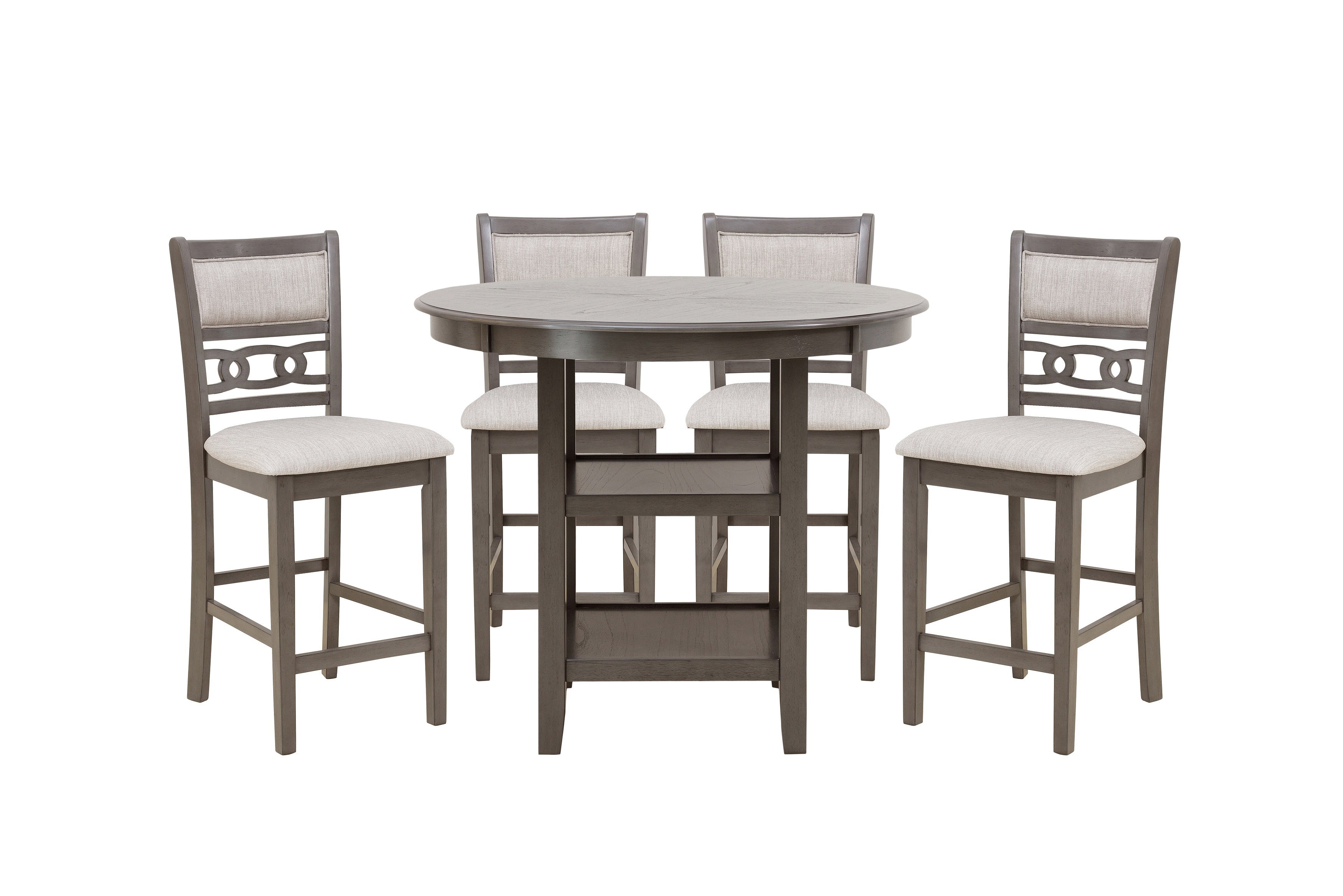 Savor Gray 5-Piece Counter Height Set - SH1155GRY-36 - Bien Home Furniture & Electronics