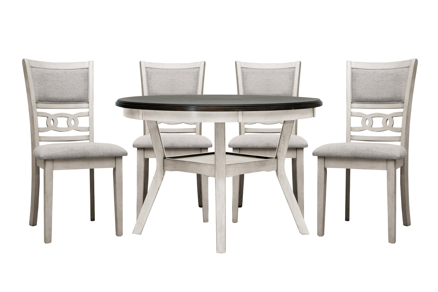 Savor White 5-Piece Dining Set - SH1155WHT - Bien Home Furniture & Electronics