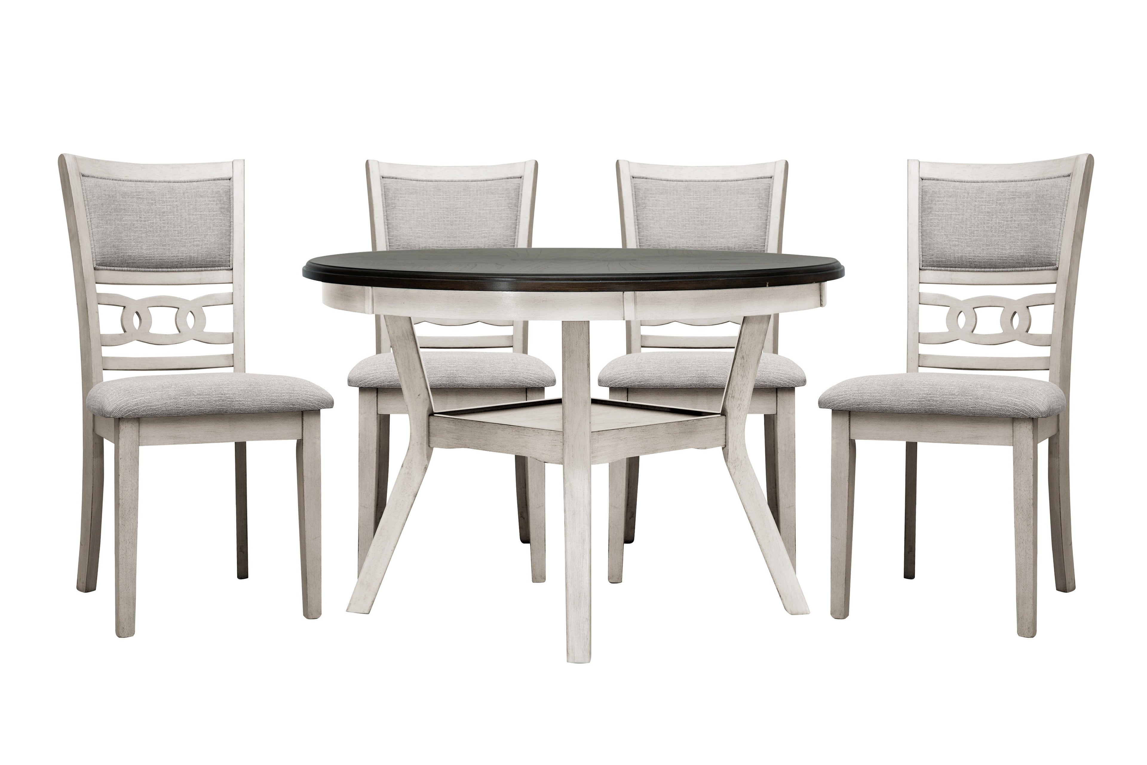 Savor White 5-Piece Dining Set - SH1155WHT - Bien Home Furniture & Electronics