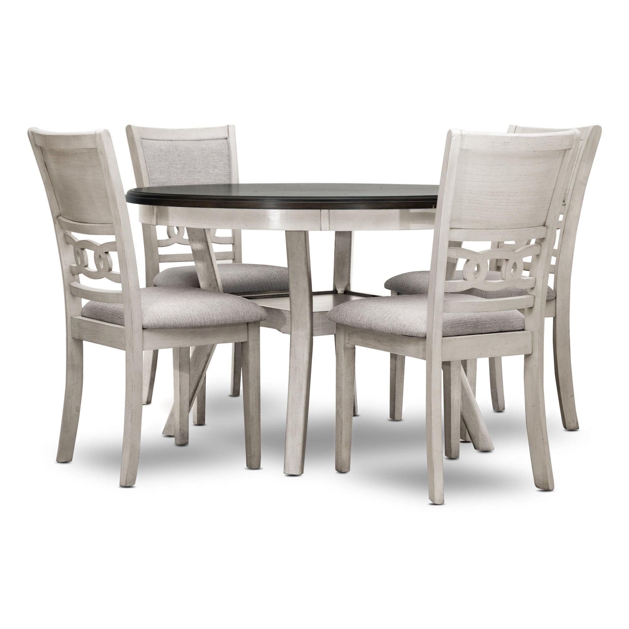 Savor White 5-Piece Dining Set - SH1155WHT - Bien Home Furniture & Electronics