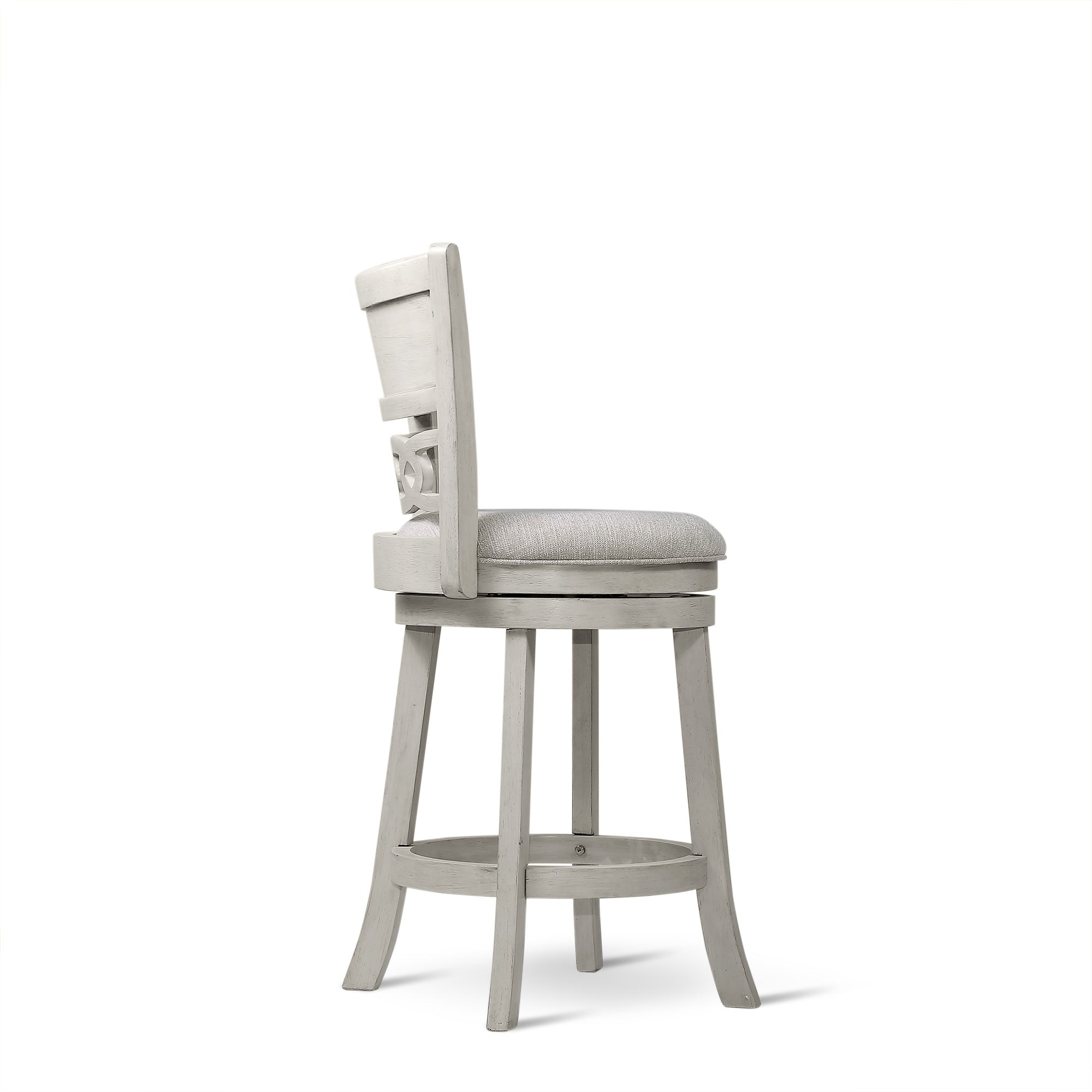 Savor White Swivel Counter Chair, Set of 2 - SH1155WHT-24 - Bien Home Furniture & Electronics