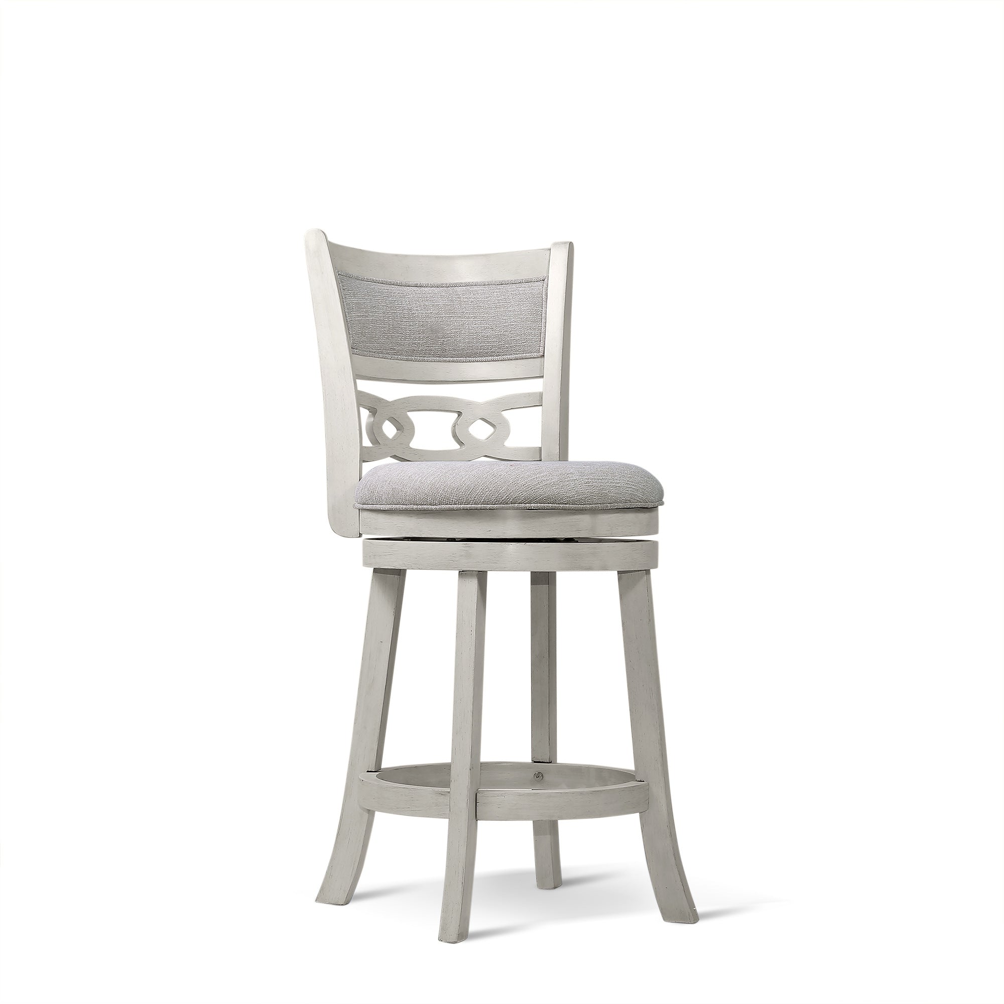 Savor White Swivel Counter Chair, Set of 2 - SH1155WHT-24 - Bien Home Furniture & Electronics